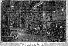 Royal Small Arms Factory, Enfield: Rolling Mill, 1861. Creator: William James Palmer.