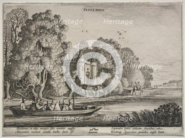The Twelve Months: September. Creator: Jan van de Velde (Dutch, 1620-1662).