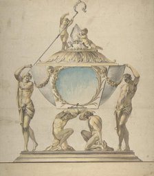 Design for a Gold and Silver Bishop's Reliquary, late 18th century. Creator: Luigi Valadier.