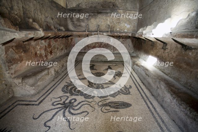 The women's baths at Herculaneum, Italy. Artist: Samuel Magal
