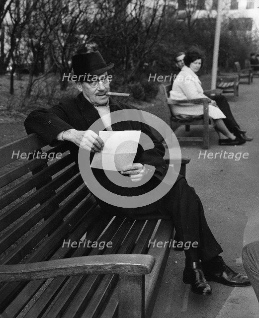 Groucho Marx (1890-1977), American comedian, 1965. Artist: Unknown