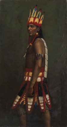 Jivaro Indian, ca. 1890-1892. Creator: Unknown.