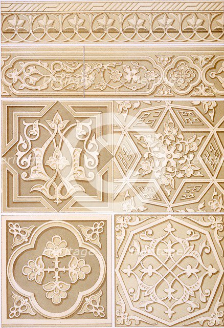 Detailed studies of Architectural Decoration, pub. 1883. Creator: Alhusain Fawzy (19th century).