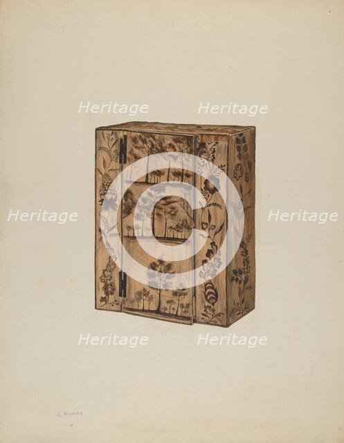 Cupboard, c. 1938. Creator: Charles Henning.