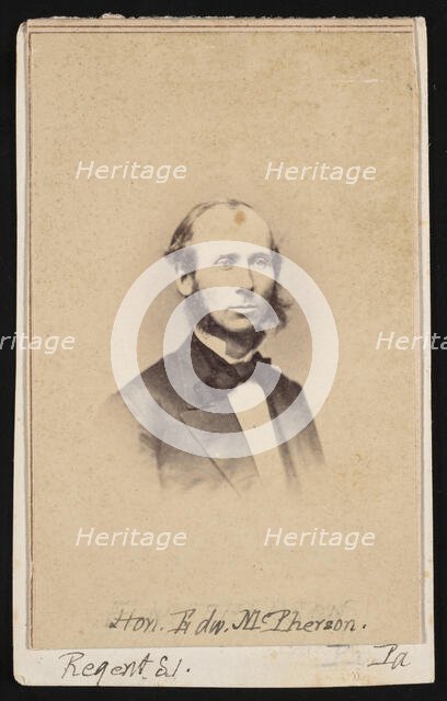 Portrait of Edward McPherson (1830-1895), Circa 1860s. Creator: Unknown.