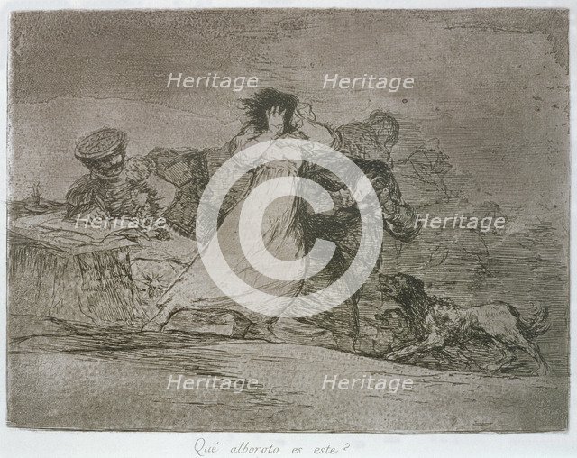 The Disasters of War, a series of etchings by Francisco de Goya (1746-1828), plate 65: 'Qué albor…