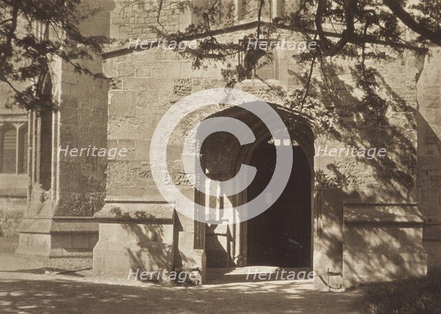 Church door, Sunningham Oxford. From the album: Photograph album - England, 1920s. Creator: Harry Moult.