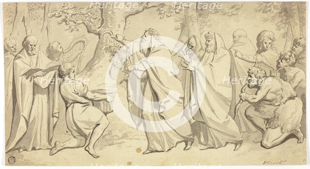 Druids Cutting Mistletoe, n.d. Creator: Jacob de Wit.