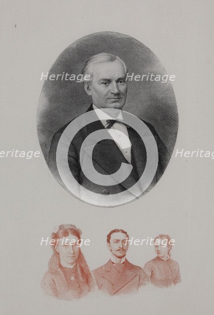 Portrait of Ivan Ivanovich Glazunov (1826-1890), 1881.