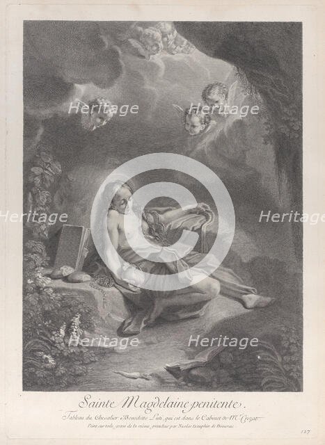 The Penitent Mary Magdalene, ca. 1729. Creator: Nicolas Dauphin de Beauvais.