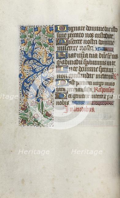 Book of Hours (Use of Rouen): fol. 38v, c. 1470. Creator: Master of the Geneva Latini (French, active Rouen, 1460-80).