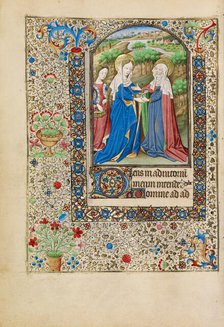 The Visitation; Book of Hours, about 1440-1450. Creator: Workshop of the Bedford Master.