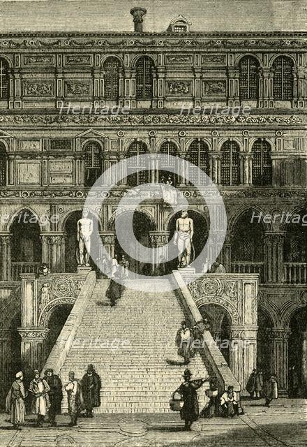 'Scala dei Giganti at the Doge's Palace, Venice', 1890.   Creator: Unknown.
