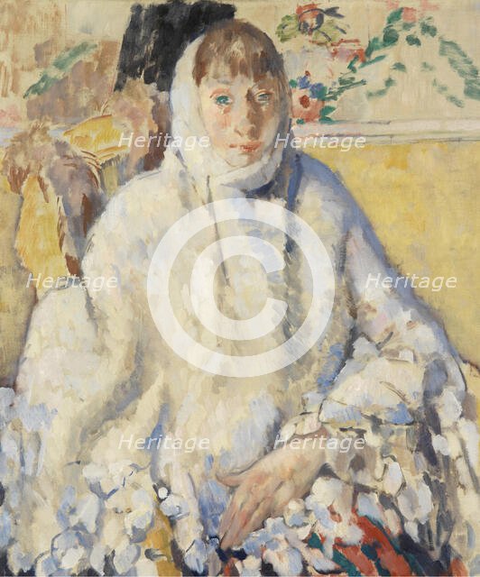 The Sick Woman with the White Shawl, 1912. Creator: Rik Wouters.