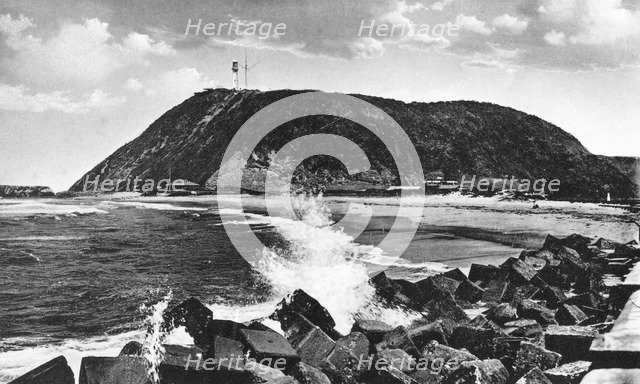 Bluff and lighthouse, Durban, South Africa. Artist: Unknown