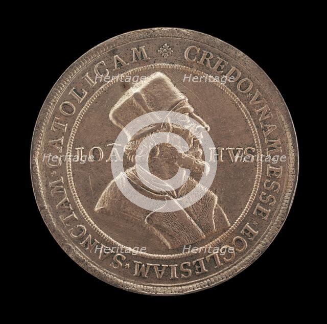 John Huss Centenary Medal [obverse], 1515. Creator: Unknown.
