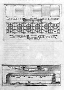 Description of the ark, 1675. Artist: Athanasius Kircher