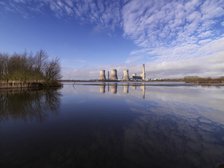 Fiddler's Ferry Power Station, Cuerdley, Warrington, 2021. Creator: James O Davies.