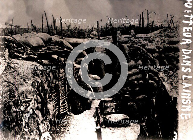 Look-out post, France, c1914-c1918. Artist: Unknown.