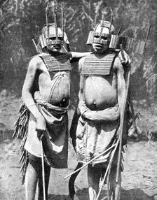 Two witch-doctors, Tanganyika (Tanzania), Africa, 1936.Artist: GPA
