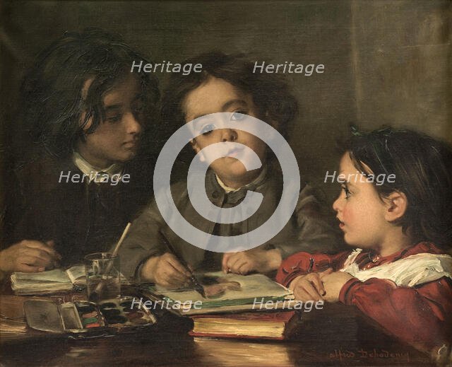 Intimate portraits, 1872. Creator: Alfred Dehodencq.