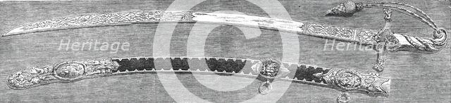 Sword presented by the Common Council of London to Lieutenant-General Sir James..., 1860. Creator: J. & A.W..