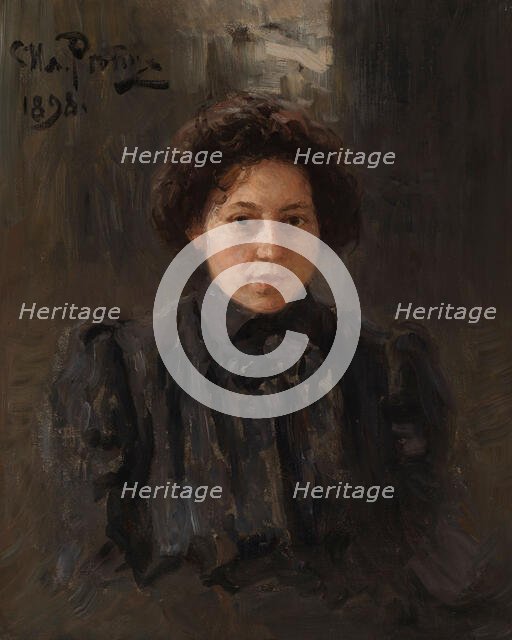 Portrait of the Artist's Daughter Nadezhda Repina, 1898. Creator: Repin, Ilya Yefimovich (1844-1930).