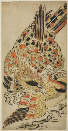 A Hawk Capturing a Crane in Flight, c. 1715. Creator: Torii Kiyomasu I.