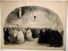 Lourdes, 1914, 25th International Eucharistic Congress, 1914. Creator: Jean Louis Forain.