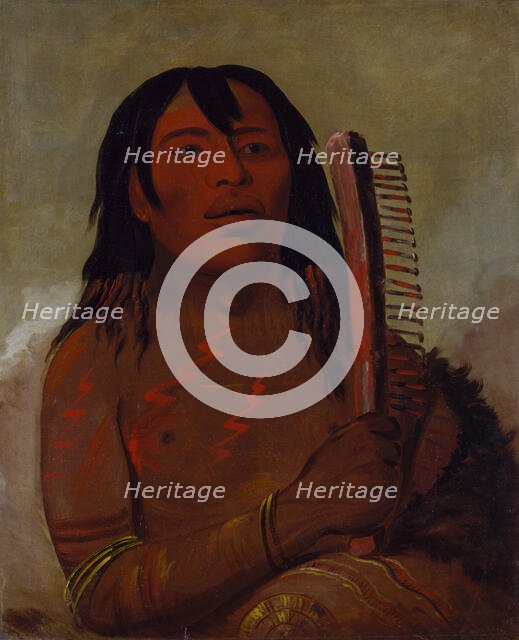 Tcha-dés-sa-ko-máh-pee, Bear's Child, 1832. Creator: George Catlin.