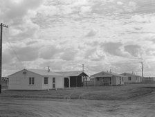 Looking from the camp to adjoining tract, Shafter migrant camp, California, 1938. Creator: Dorothea Lange.