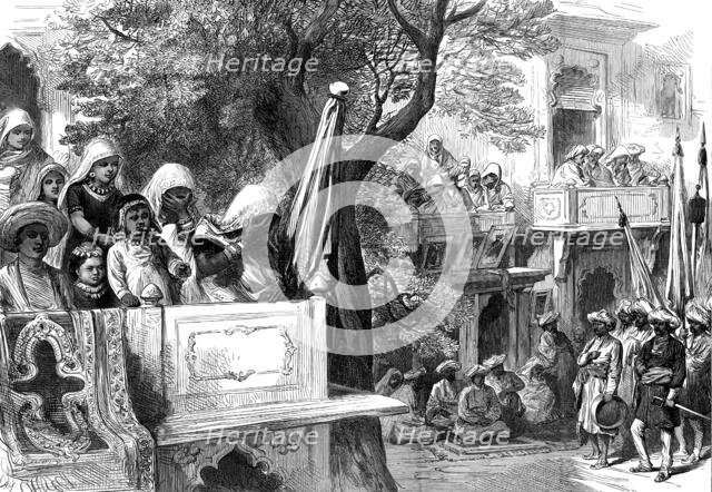 The Royal Visit to India: waiting for the Shahzadah, Gwalior...1876. Creator: Unknown.