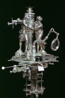 Microscope made for King George III, Museum of the History of Science, Oxford, Oxfordshire. Artist: Tony Evans