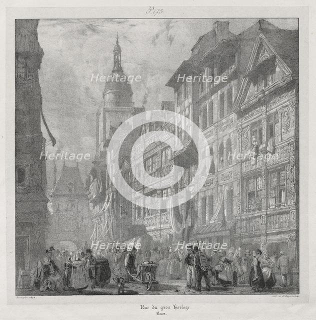 Voyages pittoresques et romantiques dans lancienne France, Normandie..., 1824. Creator: Richard Parkes Bonington (British, 1802-1828).