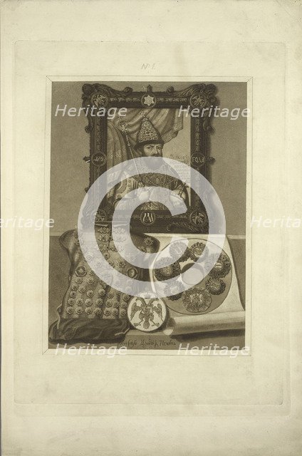 Silver Armor and Seal of the Tsar. From the Antiquities of the Russian State, before 1853. Artist: Solntsev, Fyodor Grigoryevich (1801-1892)