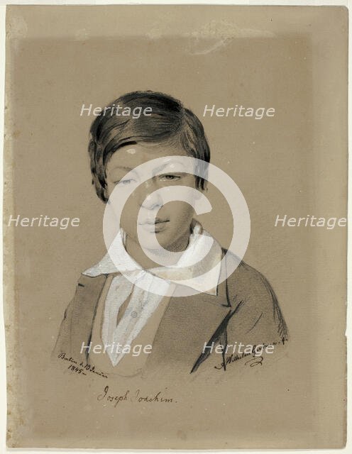 Joseph Joachim, 1845. Creator: Wilhelm Girtner.