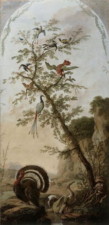 Panneau décoratif à sujets d'animaux, between 1765 and 1767. Creator: Jean-Baptiste Pillement.