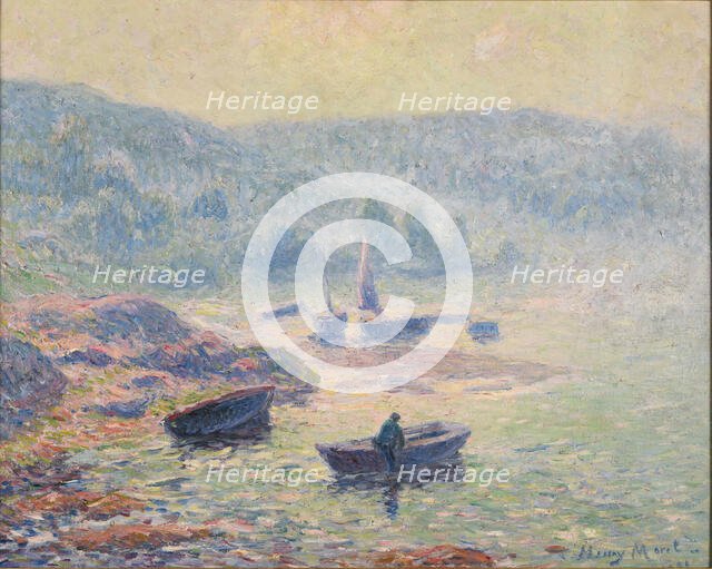 Brume sur la rivière à Pont-Aven, 1901. Creator: Moret, Henry (1856-1913).