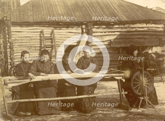 At Work, 1909. Creator: Nikolai Georgievich Katanaev.