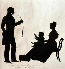 James Craig with Mrs J Craig and child, c1830. Creator: Unknown.