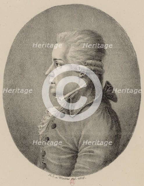 Portrait of the composer Carl Ditters von Dittersdorf (1739-1799), 1816.