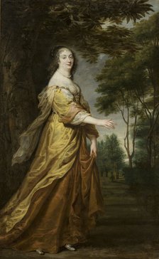 Portrait of Marie Louise Gonzaga (1611-1667), Queen of Poland, 1645.