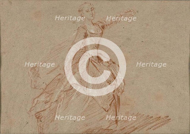 Study for The Dance Between the Pavilion and the Fountain, c. 1732. Creator: Nicolas Lancret.
