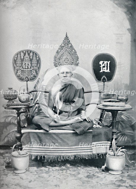 A royal priest, Siam, 1902. Artist: HW Rolfe.