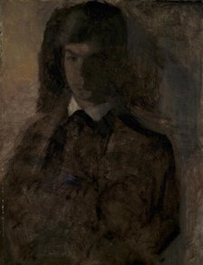 The painter Svend Hammershoi, the artist's brother, 1879-1916. Creator: Vilhelm Hammershoi.