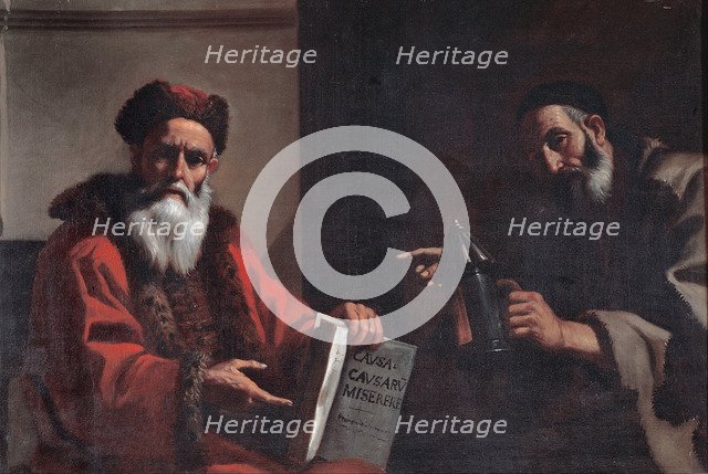 Diogenes and Plato, 1649. Artist: Preti, Mattia (1613-1699)
