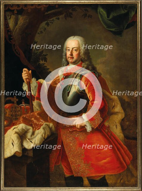 Portrait of Emperor Francis I of Austria (1708-1765). Creator: Mijtens (Meytens), Martin van, the Younger (1695-1770).