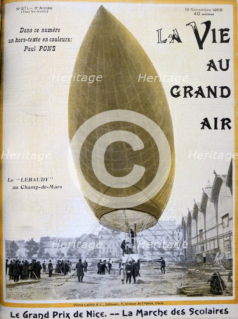 The airship of Pierre and Paul Lebaudy, France, 1903. Artist: Unknown