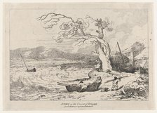 A View on the Coast of Sussex, October 1, 1785., October 1, 1785. Creator: Thomas Rowlandson.