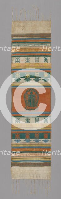 Ceremonial Shawl (Kata), China, Ming dynasty (1368-1644), 15th/16th century. Creator: Unknown.